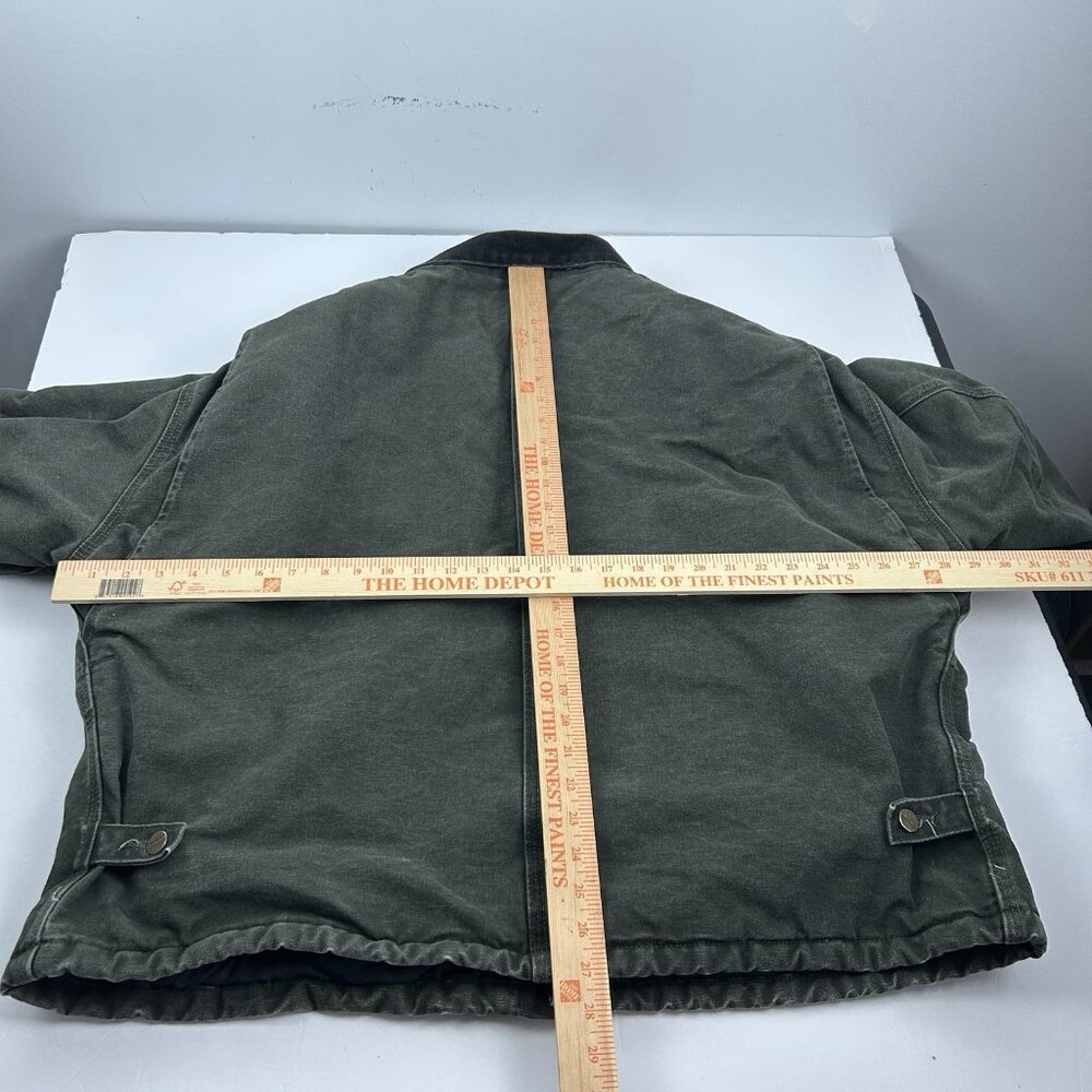 Carhartt Faded J22 MOS Moss Green Arctic Jacket Size 2XL XXL WORKWEAR DUCK - Picture 15 of 16